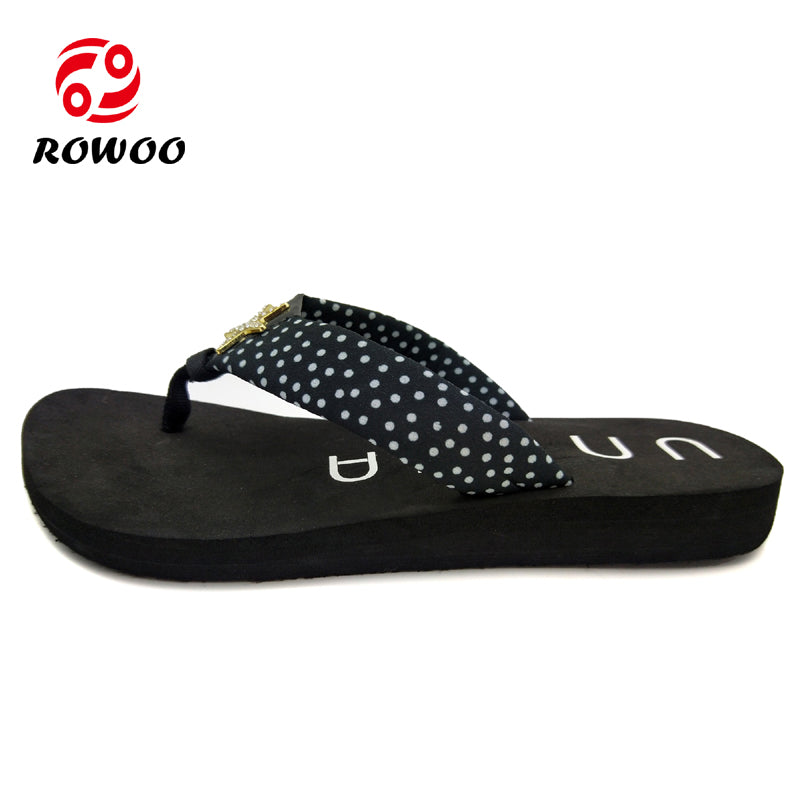 Women Slippers Sandals Flip Flops Thong Dot Star Decoration