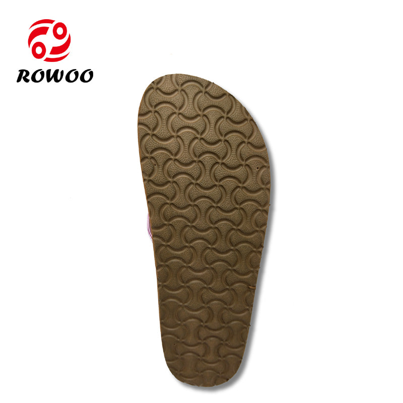 Ladies Summer Sandals Wood Grain Flip Flop Thong Slipper