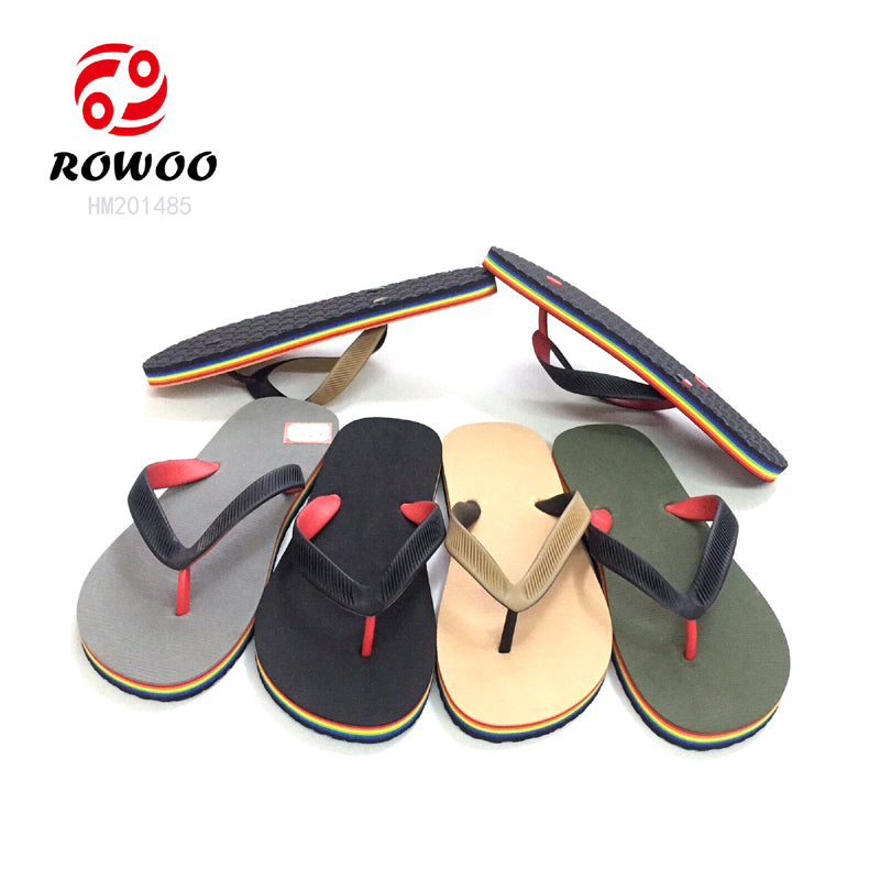 Fashion Men Rubber Slipper Sandals Printing Flip Flop Sandals Factory Slipper Footwear