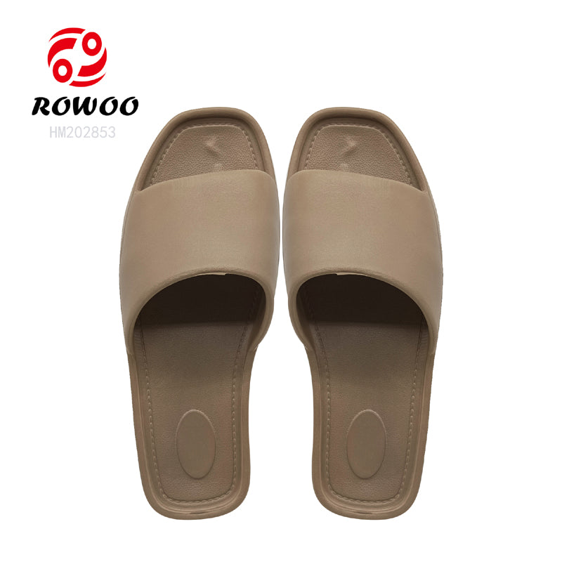 EVA Injection Platform Flat Sole Women Slide slippers summer color Beach sandal