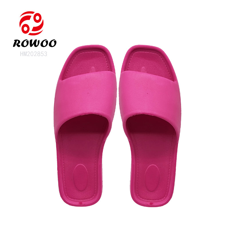 EVA Injection Platform Flat Sole Women Slide slippers summer color Beach sandal