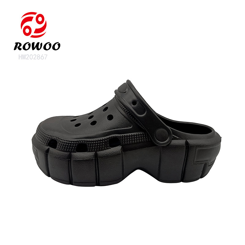 Wholesale Fashion Platform Mule Shoes Casual Pretty Outdoor Women's Clog