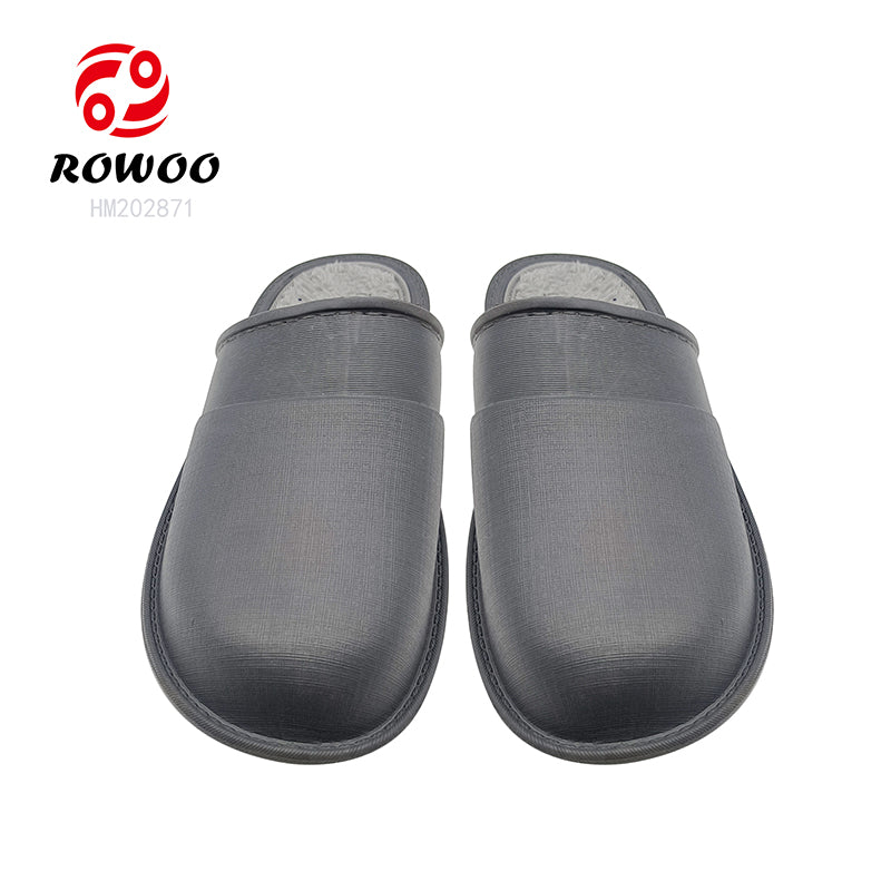Unisex Fur Clogs Indoor Mules Winter Warm House Men Slippers