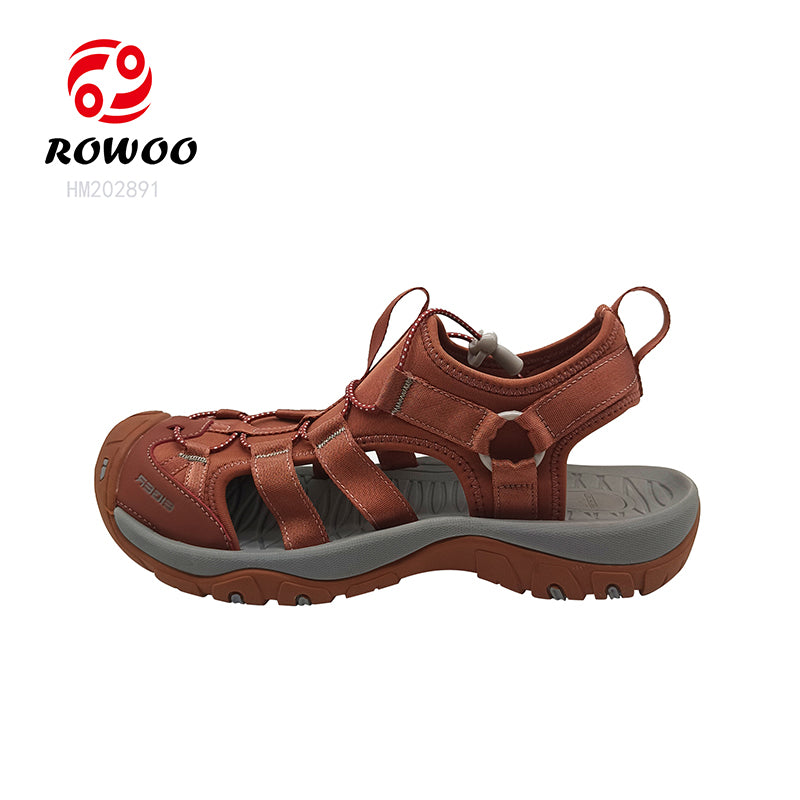 Custom Mens Sports Fashion Open Toe Non-Slip Casual Outdoor Hiking Running Beach Leather Sandals For Boys