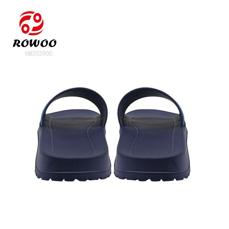 Wholesale Non-Slide Male Slippers Beach Flat Shoes Slides