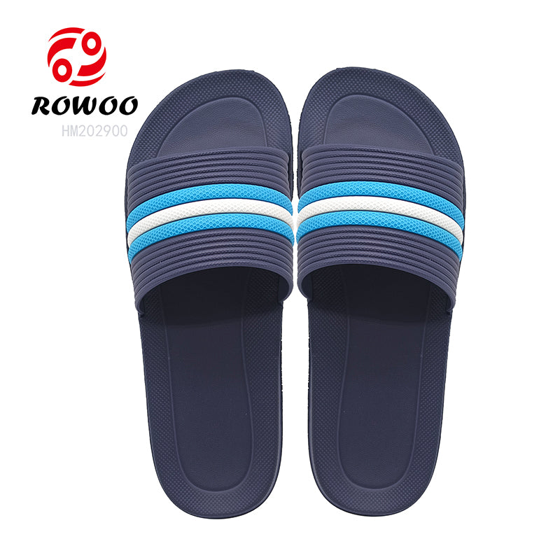 Wholesale Non-Slide Male Slippers Beach Flat Shoes Slides
