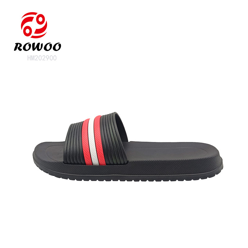 Wholesale Non-Slide Male Slippers Beach Flat Shoes Slides