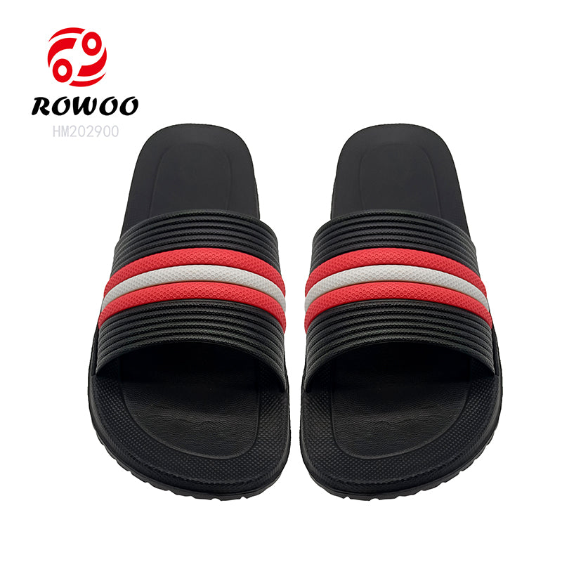 Wholesale Non-Slide Male Slippers Beach Flat Shoes Slides