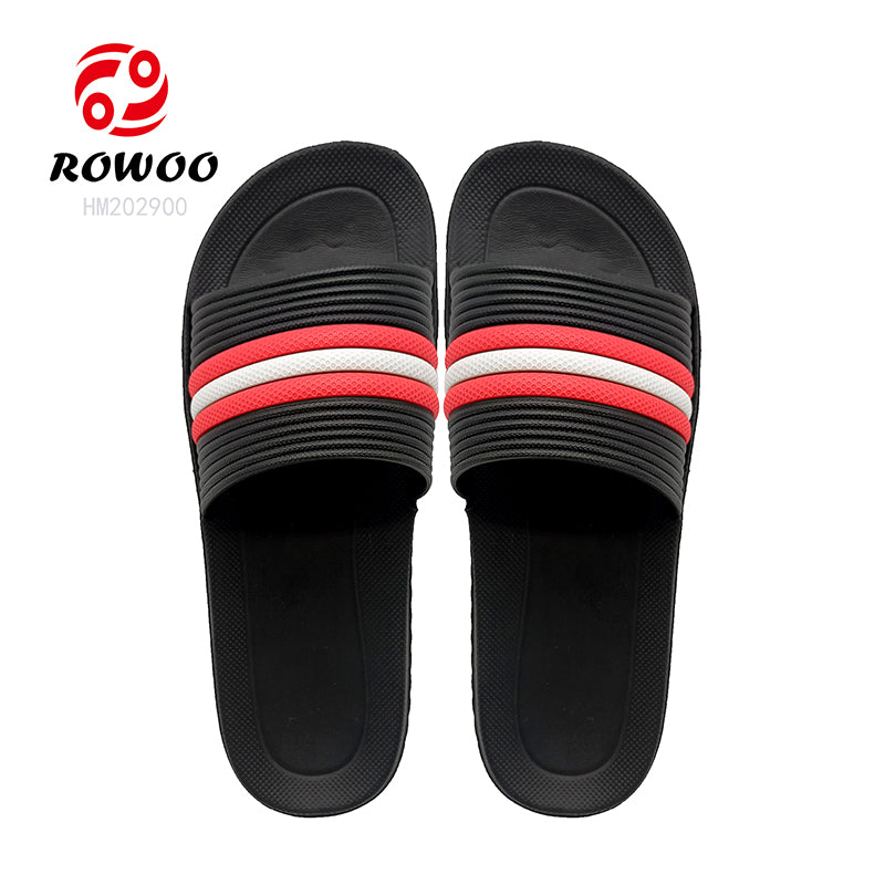 Wholesale Non-Slide Male Slippers Beach Flat Shoes Slides