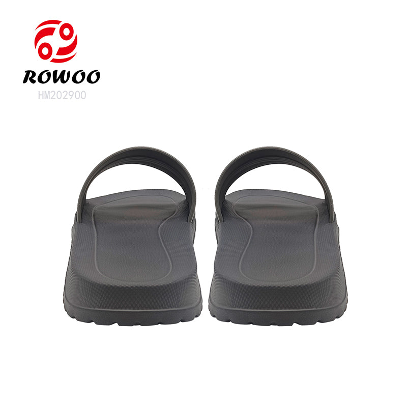 Wholesale Non-Slide Male Slippers Beach Flat Shoes Slides