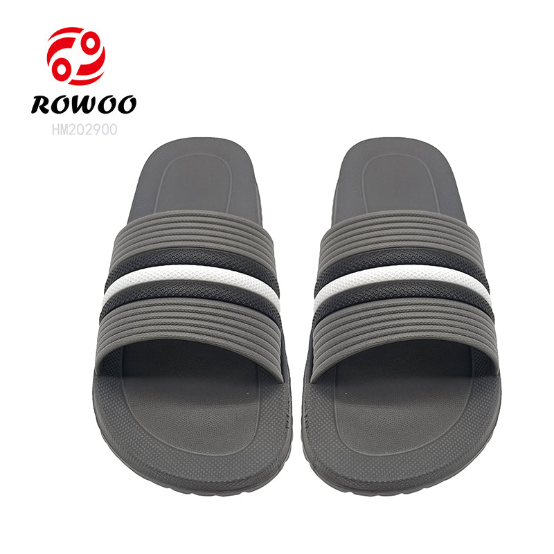 Wholesale Non-Slide Male Slippers Beach Flat Shoes Slides