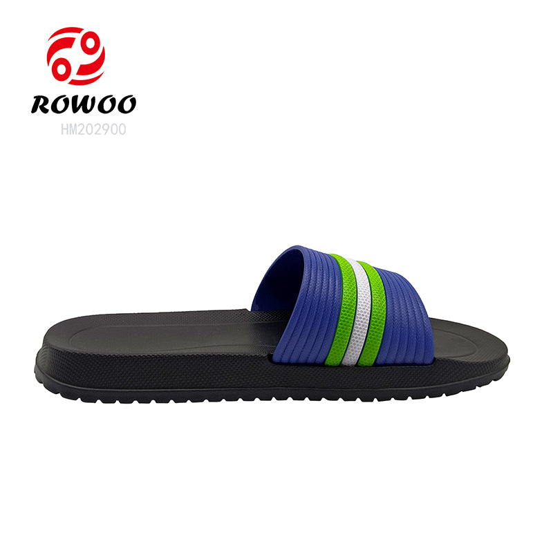 Wholesale Non-Slide Male Slippers Beach Flat Shoes Slides