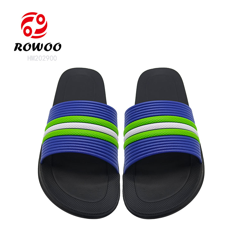Wholesale Non-Slide Male Slippers Beach Flat Shoes Slides