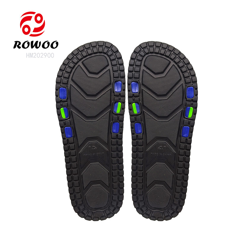 Wholesale Non-Slide Male Slippers Beach Flat Shoes Slides