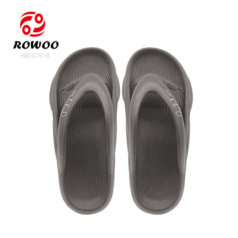 Wholesale Non-Slip Clouds Custom Flip Flops EVA Injection Men Comfy Bathroom Slippers Cushion Thick Sole