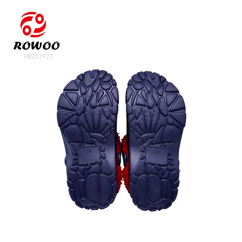 Wholesale Custom Slide Sandals Home Warm Shoes Kids Waterproof Lightweight EVA Fur Clogs