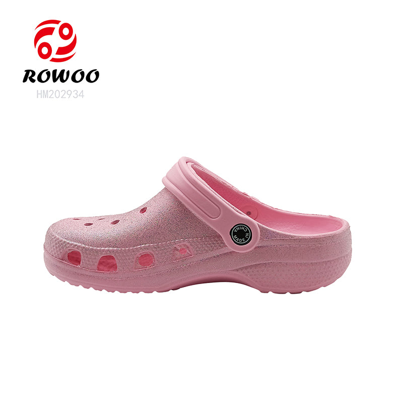 Customized EVA Clogs New Arrival Glitter Non-slip Women