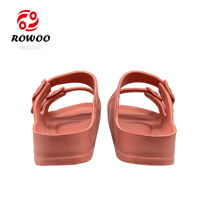 Custom Multi-Color Women's EVA Sandals Buckle Flat Barefoot Sandals