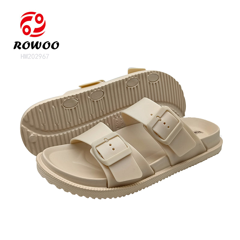 Eva Women New Casual Sandals Double Strap Design Trend Slippers