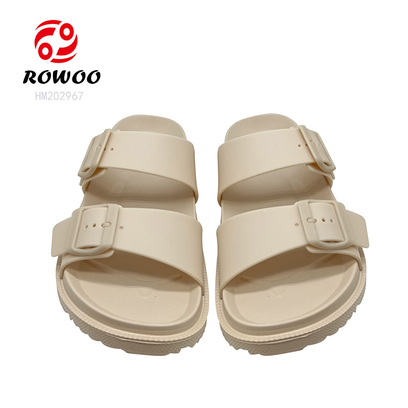 Eva Women New Casual Sandals Double Strap Design Trend Slippers