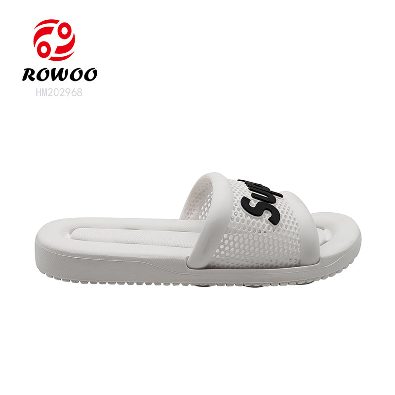 Fashion Men Slides Sandals Customized Logo Wholesale Slipper Shoes Anti-slip Footwear