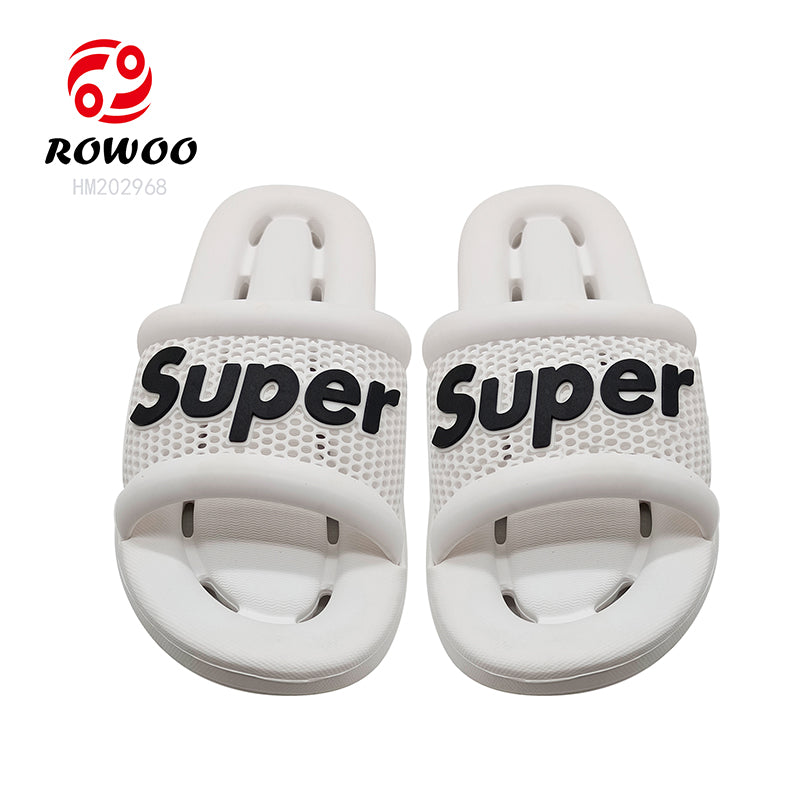 Fashion Men Slides Sandals Customized Logo Wholesale Slipper Shoes Anti-slip Footwear