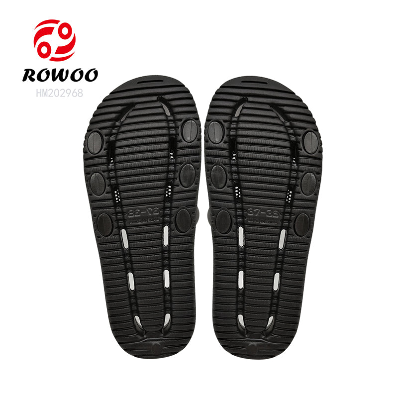 Fashion Men Slides Sandals Customized Logo Wholesale Slipper Shoes Anti-slip Footwear