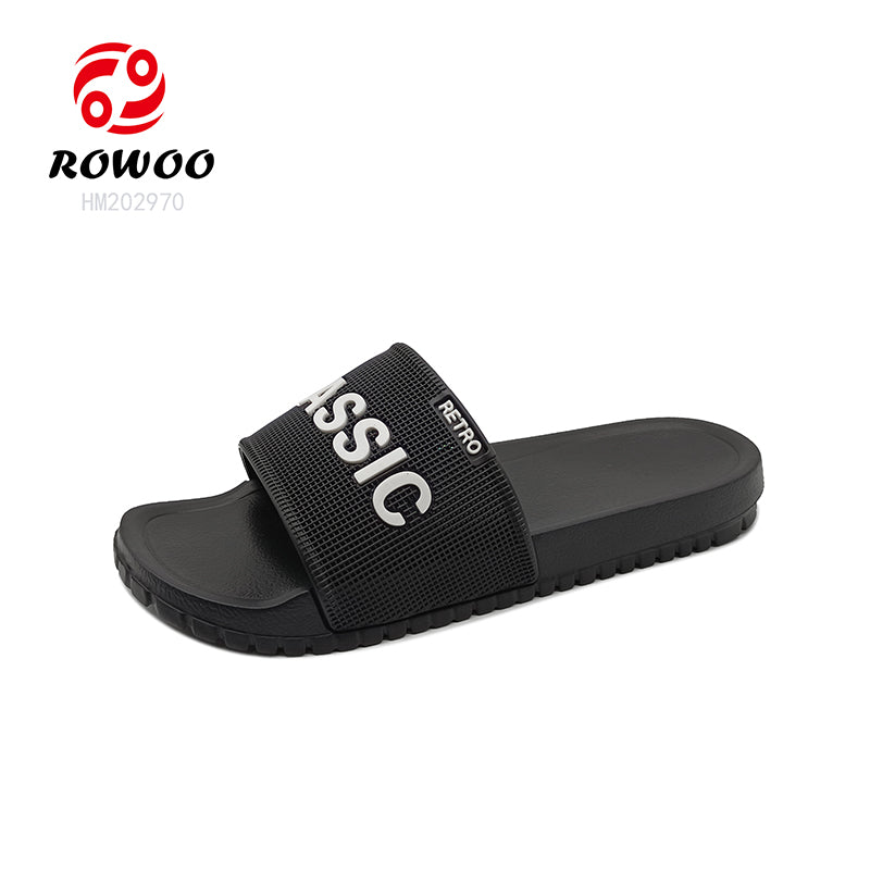 Customized Logo Men Slides Sandals Fashion Soft EVA Slipper Shoes Summer Beach Footwear