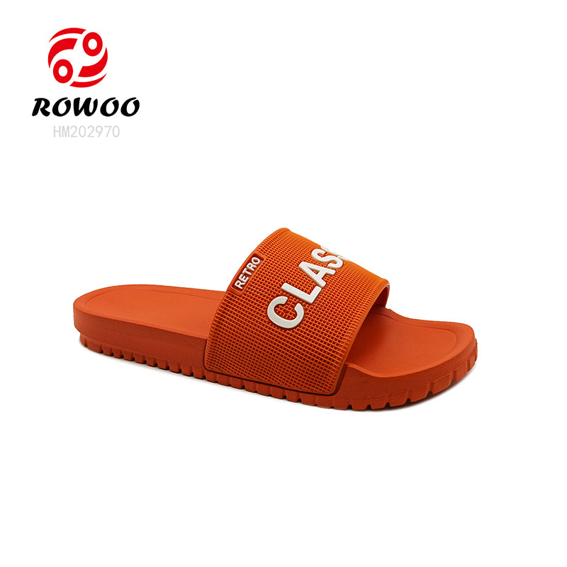 Customized Logo Men Slides Sandals Fashion Soft EVA Slipper Shoes Summer Beach Footwear