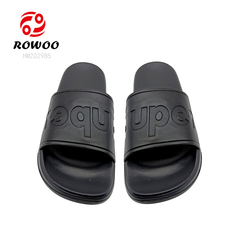 Wholesale Factory Price Custom Sandals Soft Customized 3D Logo Slides Slippers