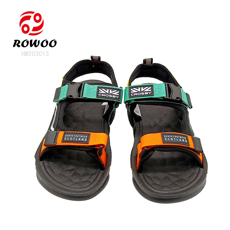 Wholesale Custom Logo summer Leather Men Sport Sandals