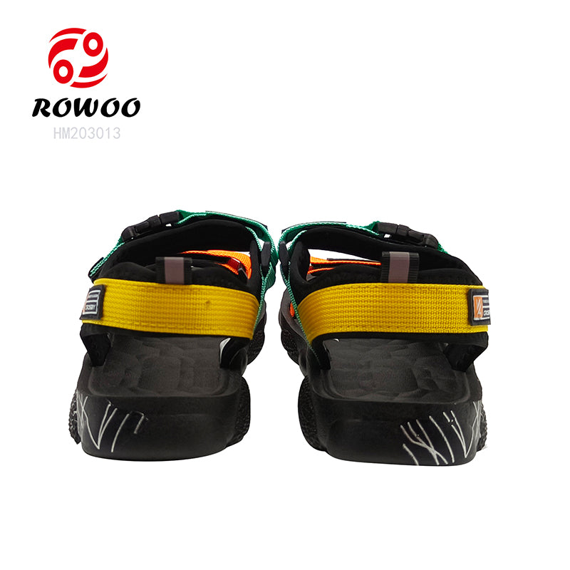 Wholesale Custom Logo summer Leather Men Sport Sandals