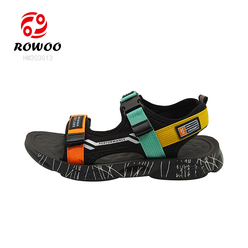 Wholesale Custom Logo summer Leather Men Sport Sandals