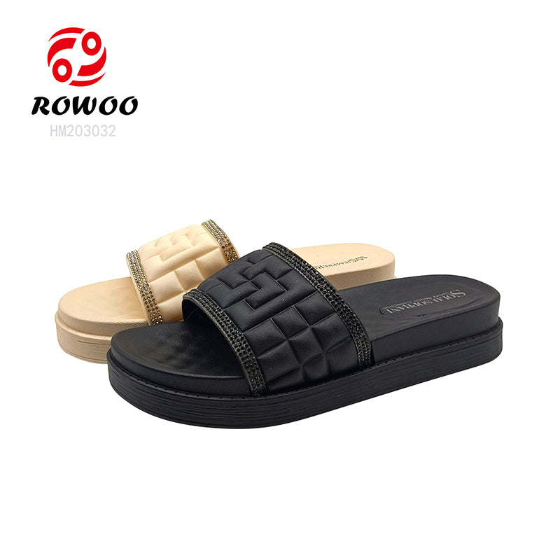 Latest Design customized flat sandals slippers for women
