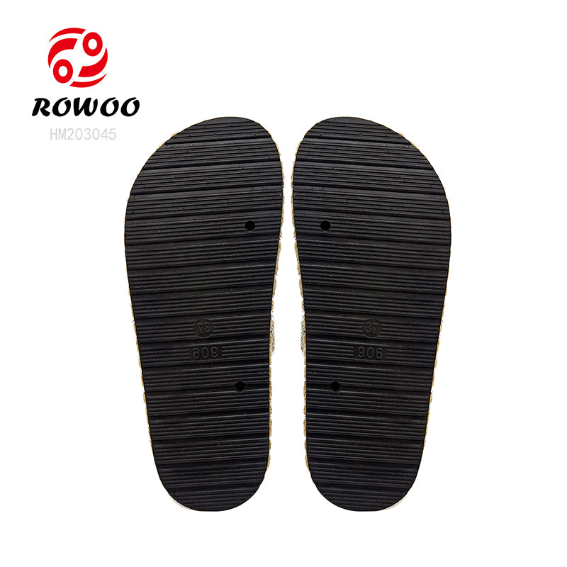 Wholesale Custom Women's PVC Rhinestone Slippers