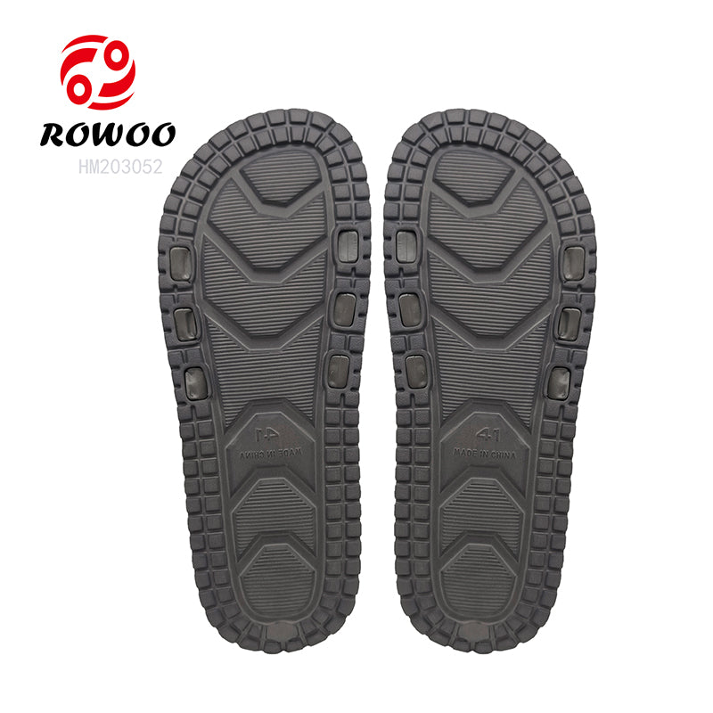 Men's Summer Slide Sandals Open Toe EVA/PU Insole Slippers Outdoor Fashion Slide Sliders with Trendy Style