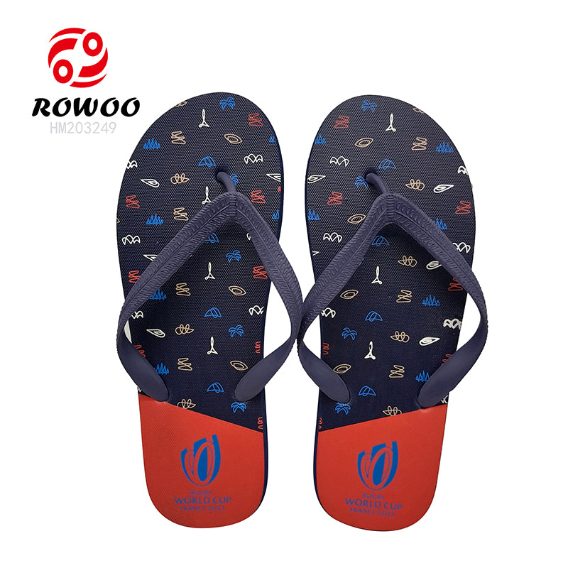 Customized Flip Flops Printing Slippers Rubber Factory Summer Thong Sandals