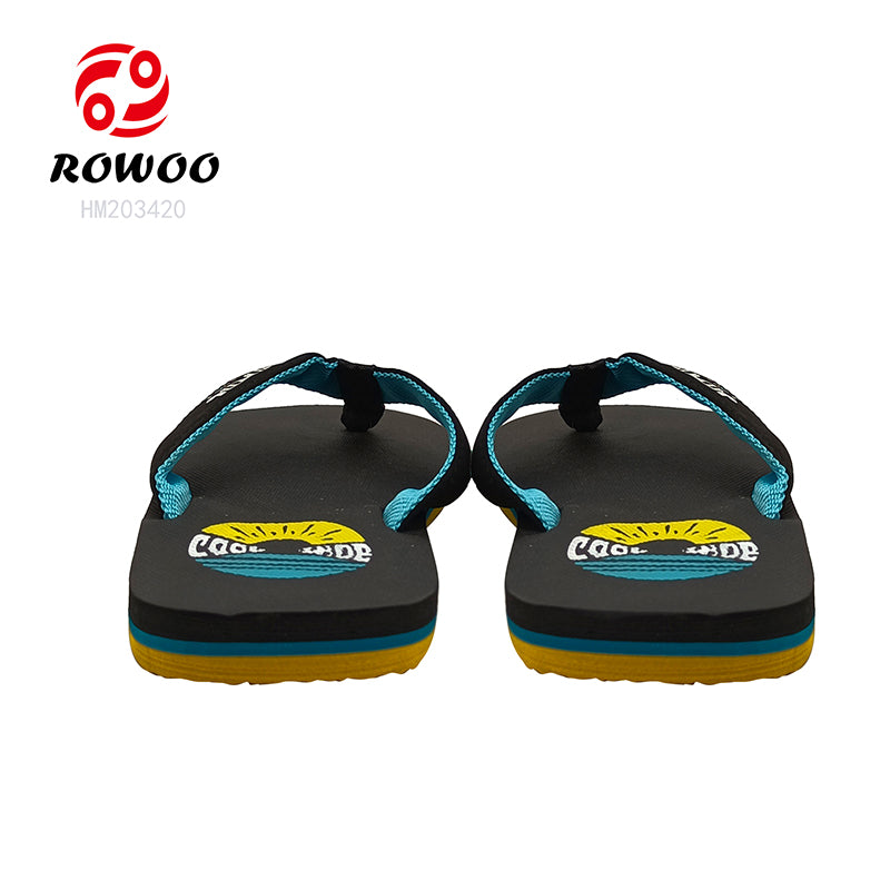 Men's Deodorant Fun Sunglasses Pattern Summer Beach Themed Party Flip-Flops