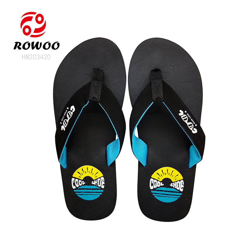 Men's Deodorant Fun Sunglasses Pattern Summer Beach Themed Party Flip-Flops