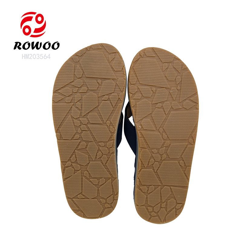 Men's Fashionable Flip Flops Slippers Lightweight Open Toe Summer Sandals Comfortable Anti-Slippery for Beach Use Wholesale