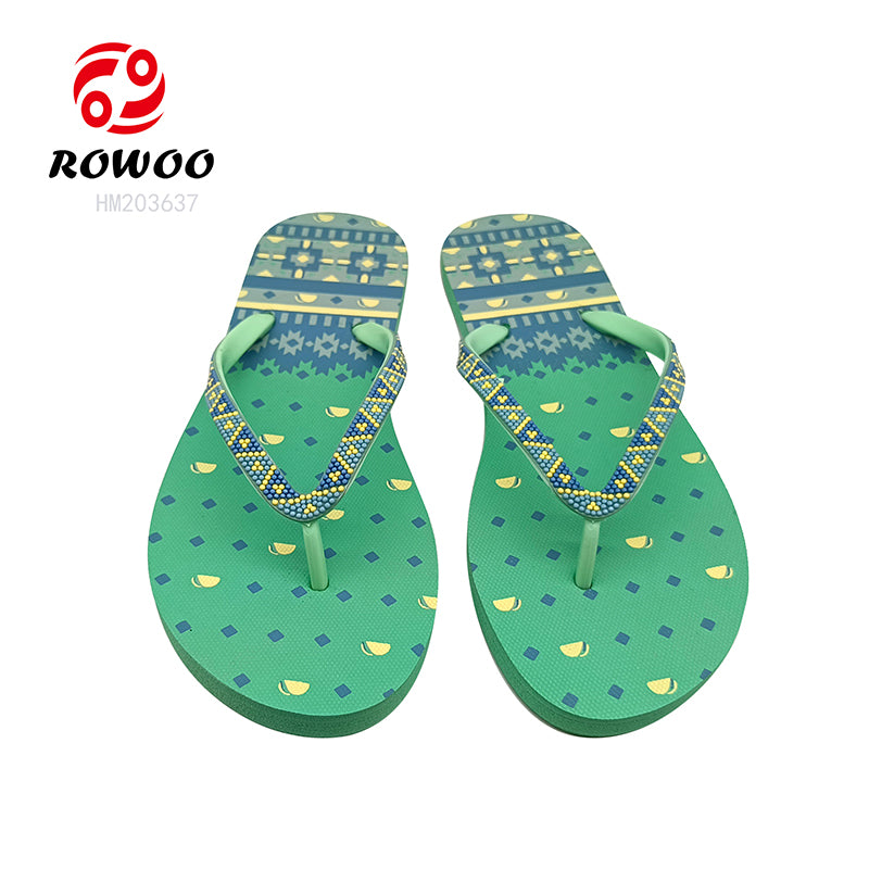 Designer Women Summer EVA Flip-Flops Casual Fresh Printed Platform Slippers Soft Anti-Slip Features Vacation