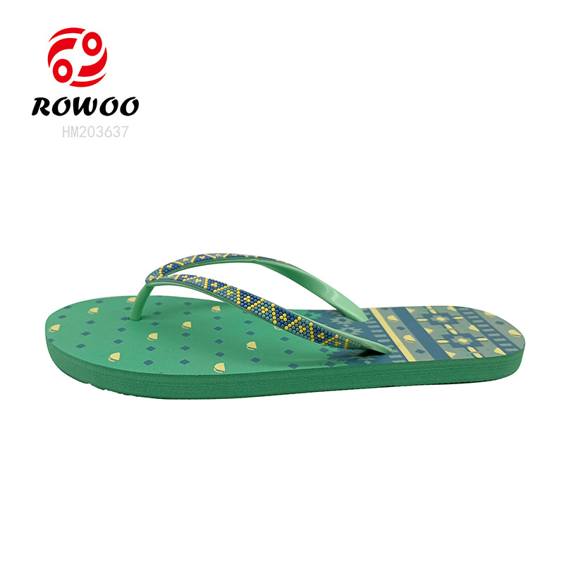 Designer Women Summer EVA Flip-Flops Casual Fresh Printed Platform Slippers Soft Anti-Slip Features Vacation