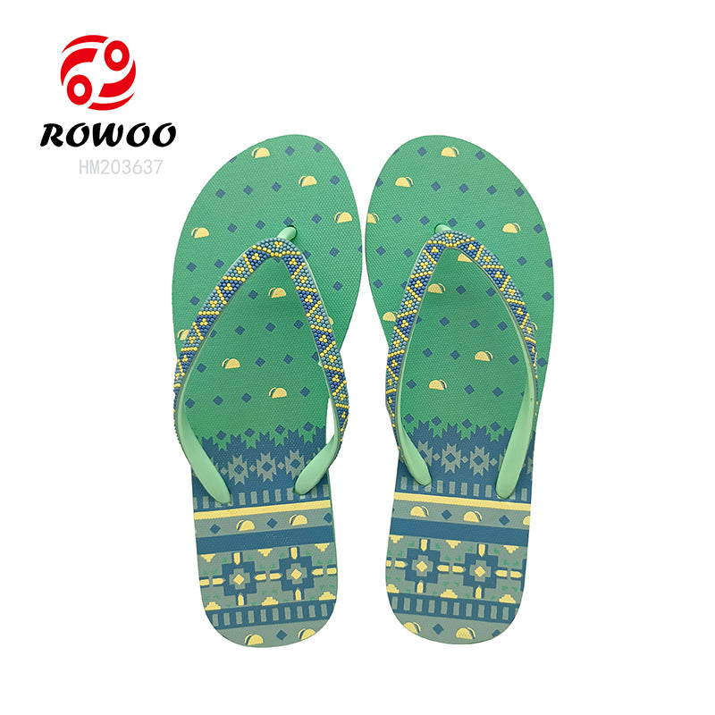 Designer Women Summer EVA Flip-Flops Casual Fresh Printed Platform Slippers Soft Anti-Slip Features Vacation