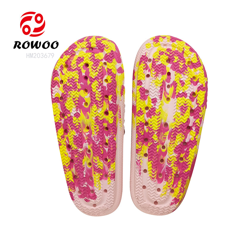Custom Memory Eva Thick Sole Pillow Slides Slippers Sandals Cloud EVA Foam Bottom Slippers Slides 2024 Painting Shoes