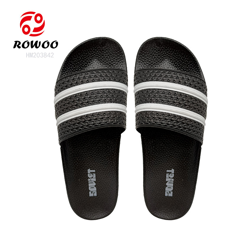 Men Custom Printed LOGO PVC Summer Outdoor Beach Slippers