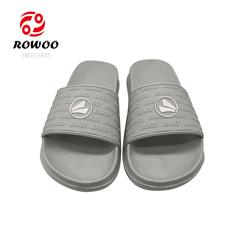 Women's Embossment Printed LOGO EVA Summer Grey Cool Beach Slippers