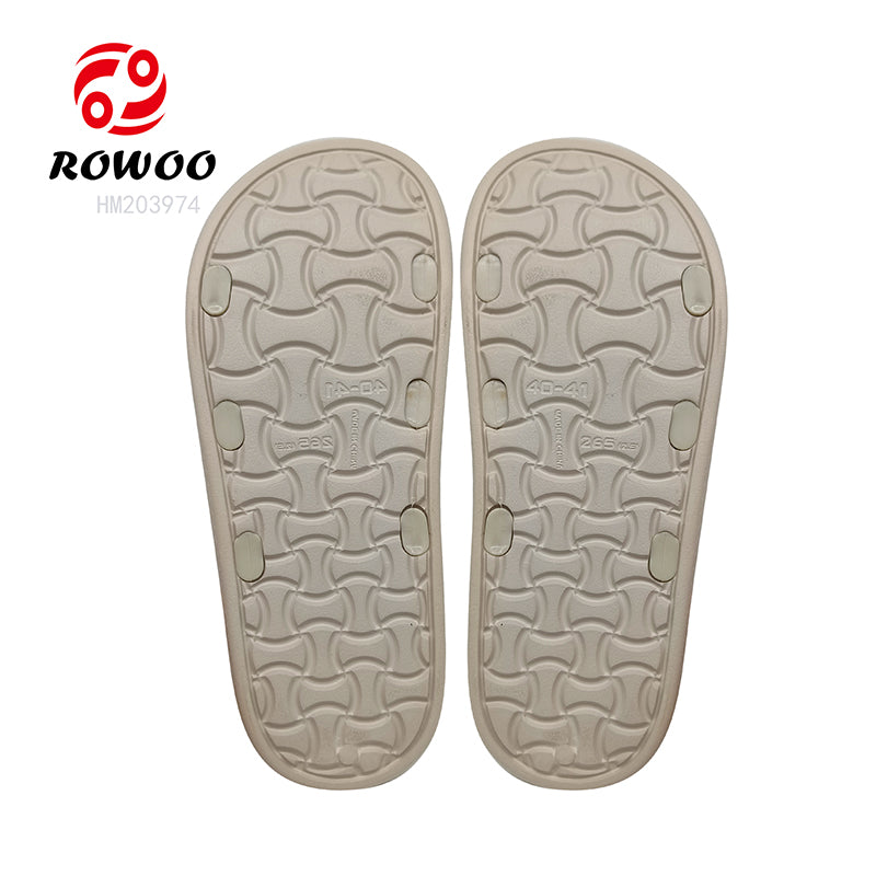 Men Casual Beach Sandals Double Strap Women Soft Soles Custom Private LOGO Design Slippers