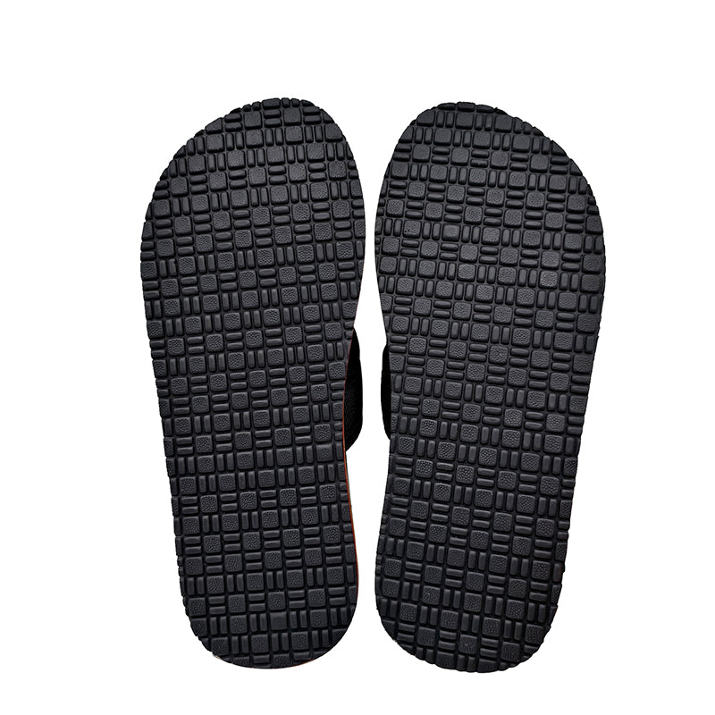 Wholesale Custom Men’s PU Leather Slide Slippers | Non-Slip EVA Sole Lightweight Sandals