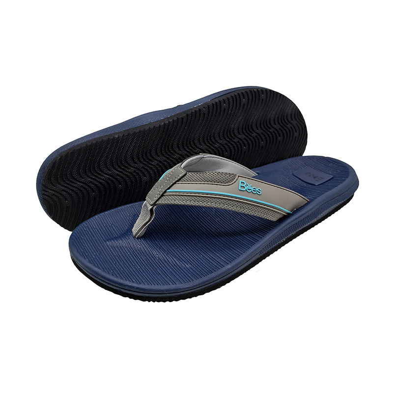 Custom Logo Men's PU Strap EVA Sole Flip Flops – Non-slip Summer Outdoor Thong Sandals for Bulk Orders