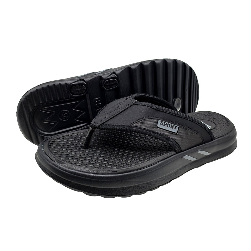 Wholesale Men's Lightweight EVA Flip Flops Outdoor Beach Sandals with Non Slip Sole & Custom Logo